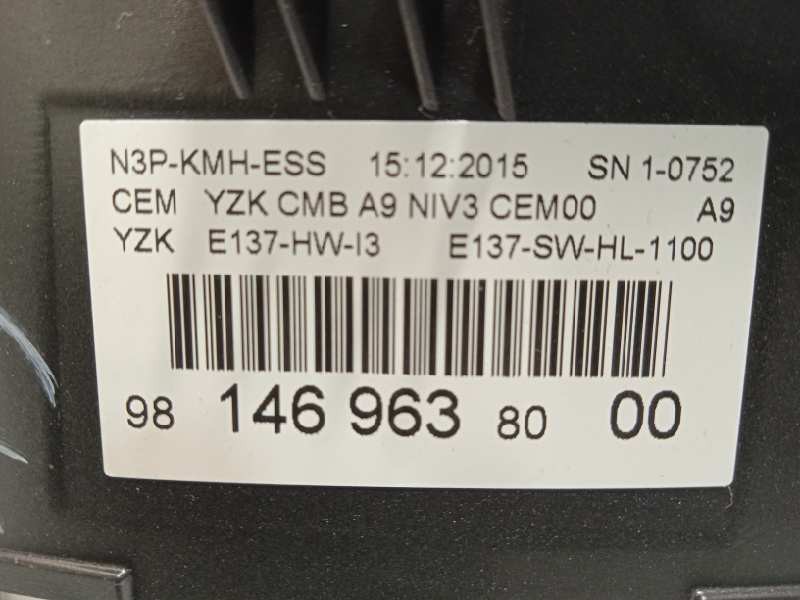 Recambio de cuadro instrumentos para peugeot 2008 (--.2013) 1.2 16v vti referencia OEM IAM 9814696380  9814039880