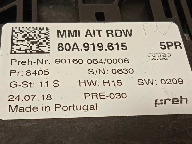 Recambio de mando multifuncion para audi q5 (fyb) 2.0 tdi referencia OEM IAM 80A919615  