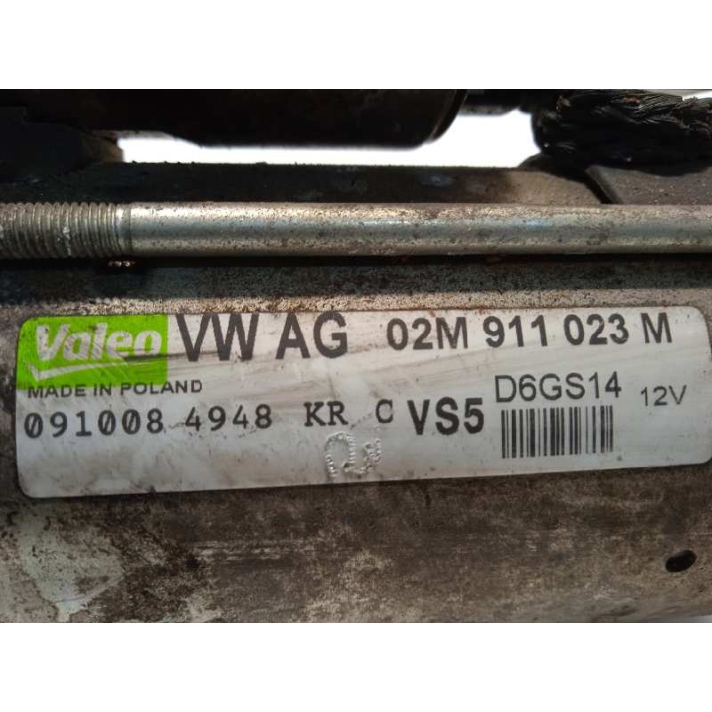 Recambio de motor arranque para volkswagen scirocco (137) 2.0 tsi (147kw) referencia OEM IAM 02M911023M  D6GS14