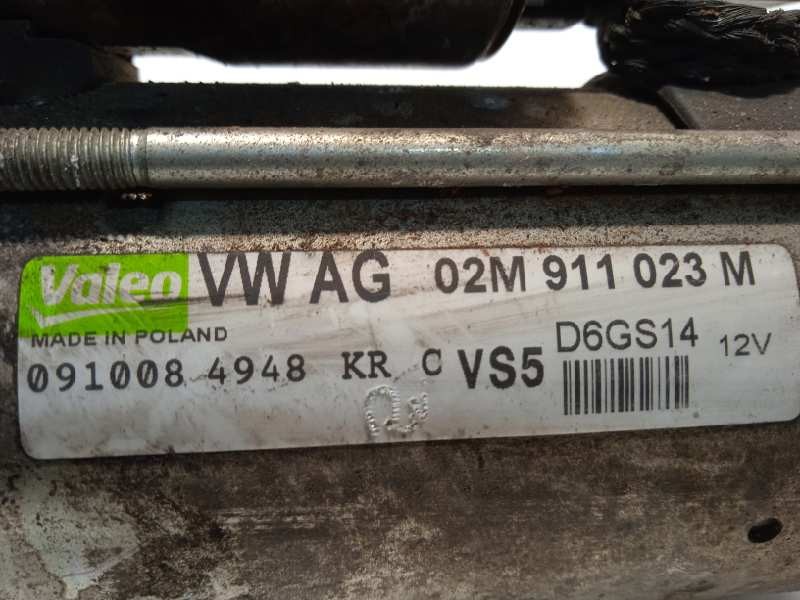 Recambio de motor arranque para volkswagen scirocco (137) 2.0 tsi (147kw) referencia OEM IAM 02M911023M  D6GS14