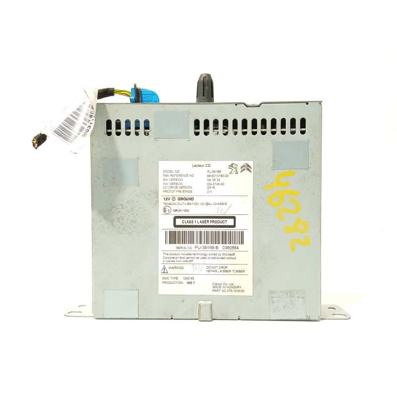 Recambio de sistema audio / radio cd para peugeot 308 style referencia OEM IAM 9818013180  