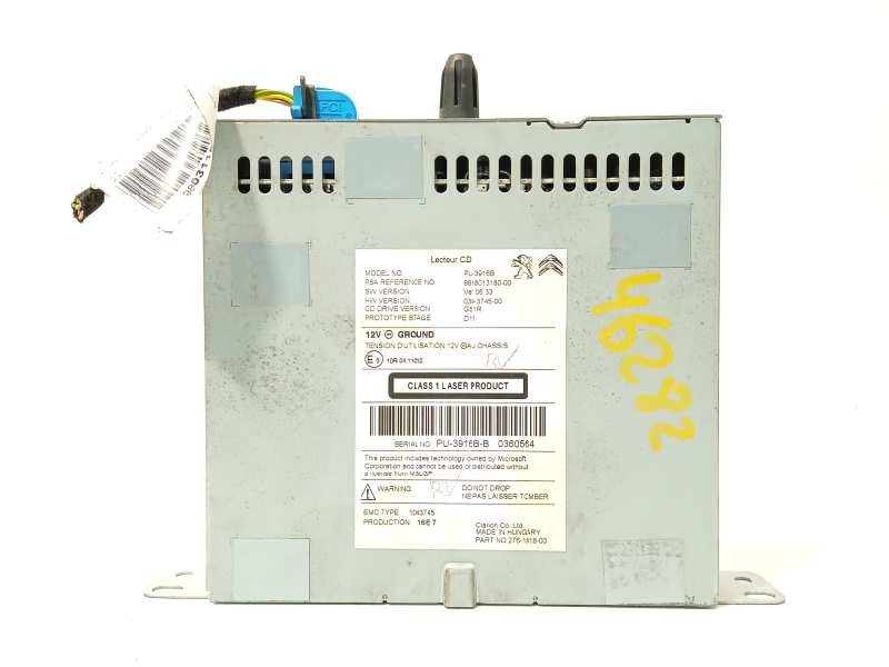 Recambio de sistema audio / radio cd para peugeot 308 style referencia OEM IAM 9818013180  