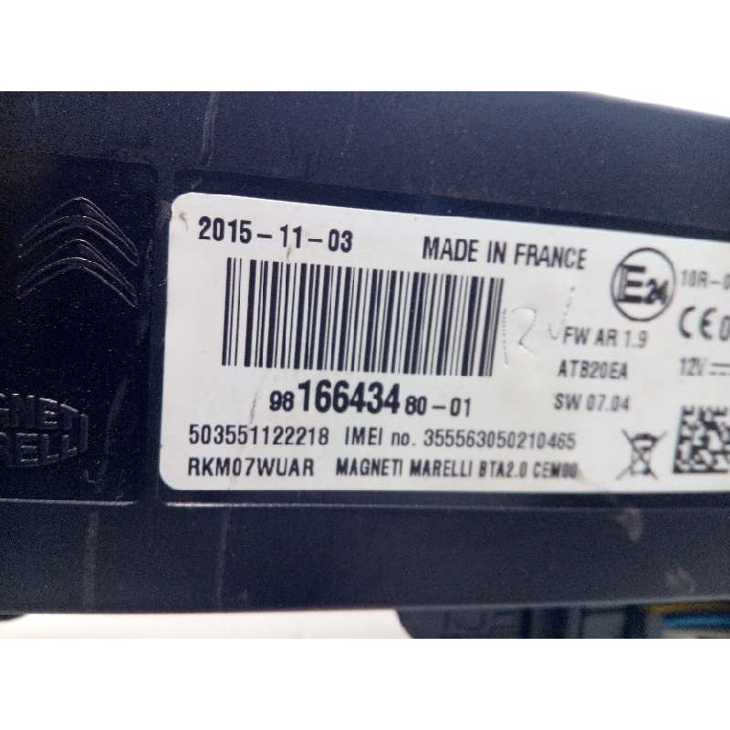 Recambio de modulo electronico para citroën c4 picasso 1.2 12v e-thp referencia OEM IAM 9816643480  
