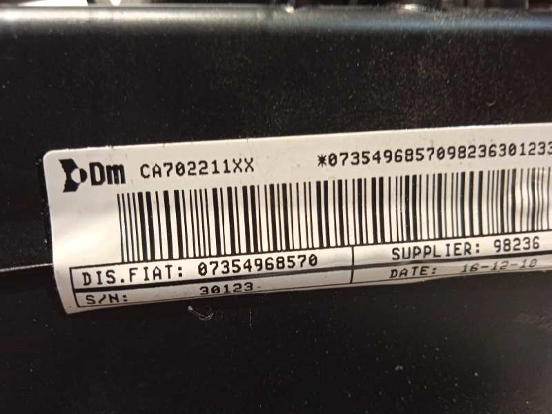 Recambio de airbag delantero izquierdo para fiat doblo cargo basis kasten referencia OEM IAM 7354968570  