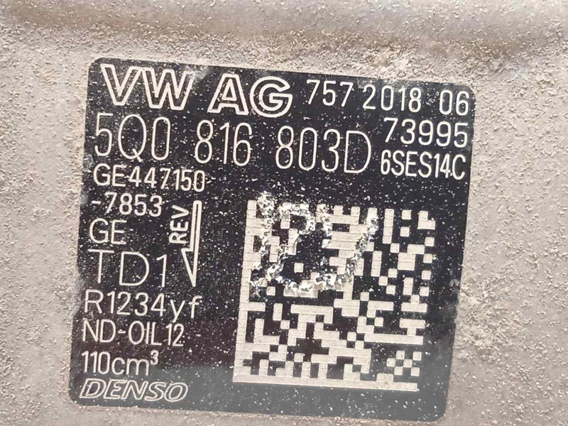 Recambio de compresor aire acondicionado para volkswagen polo sport referencia OEM IAM 5Q0816803D  4471507853