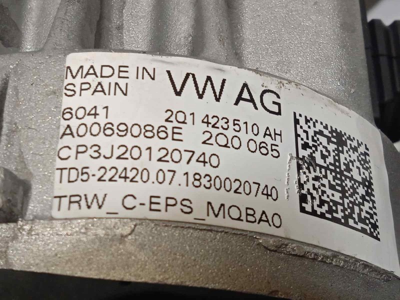 Recambio de columna direccion para volkswagen polo sport referencia OEM IAM 2Q1423510AH  2Q1909144M
