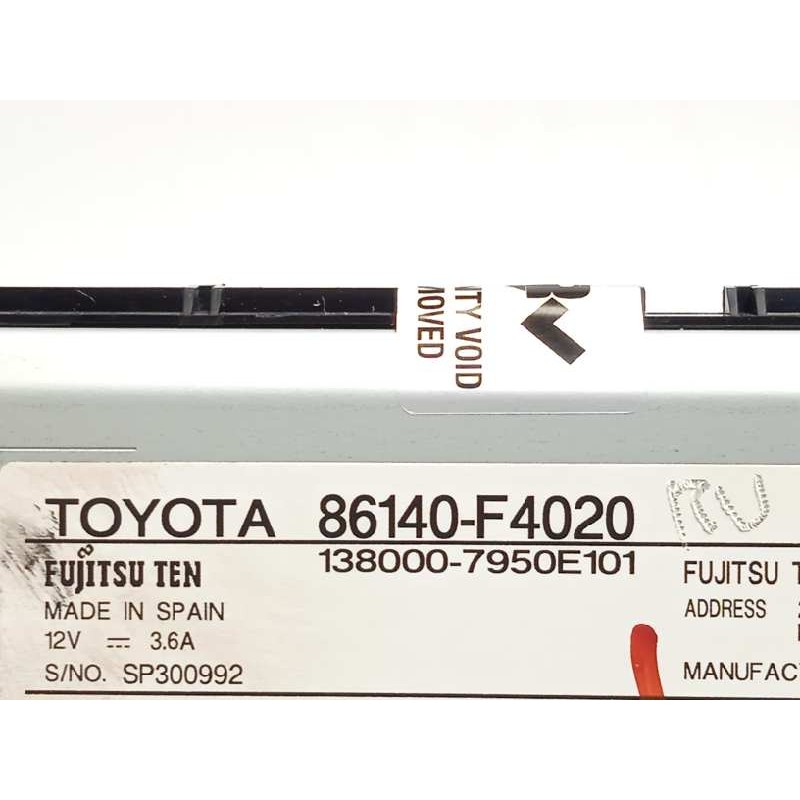 Recambio de pantalla multifuncion para toyota c-hr hybrid dynamic plus referencia OEM IAM 86140F4020  1380007950J101
