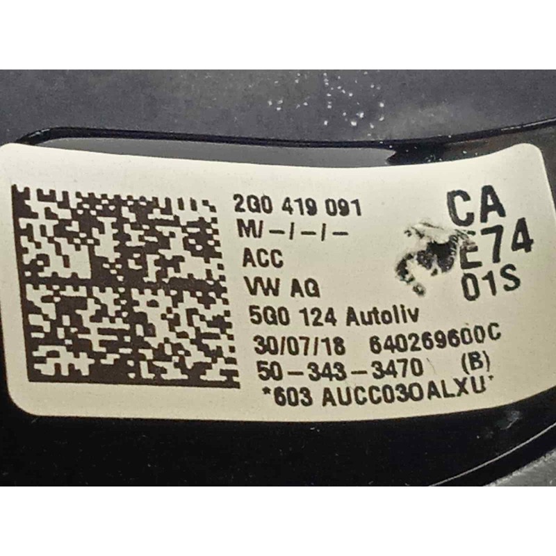 Recambio de volante para volkswagen polo sport referencia OEM IAM 2G0419091CA  2G0419091CAE74