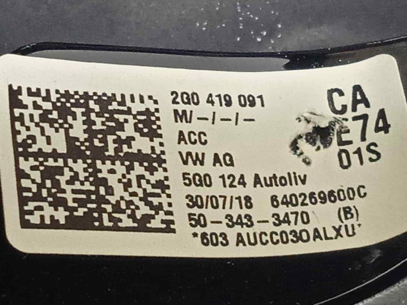 Recambio de volante para volkswagen polo sport referencia OEM IAM 2G0419091CA  2G0419091CAE74