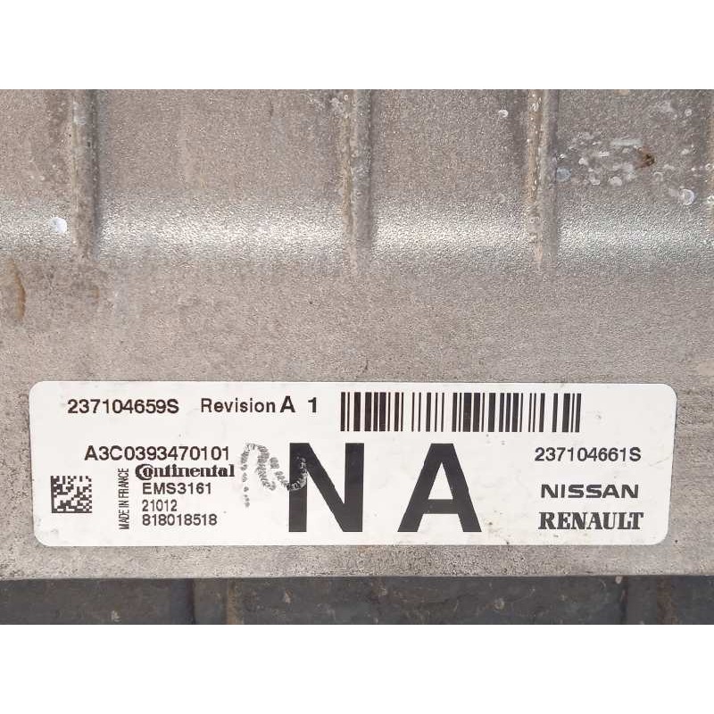 Recambio de centralita motor uce para renault kadjar 1.3 tce referencia OEM IAM 237104661S  237104659S