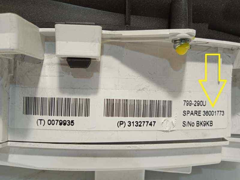 Recambio de cuadro instrumentos para volvo xc60 2.0 diesel cat referencia OEM IAM 36001773  P31327747