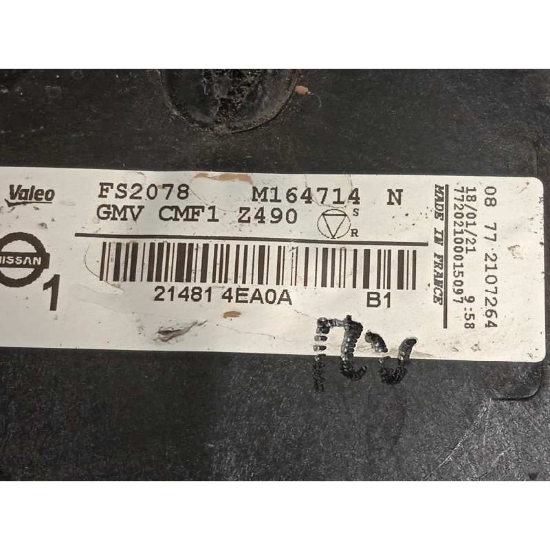 Recambio de electroventilador para renault kadjar 1.3 tce referencia OEM IAM 214814EA0A  