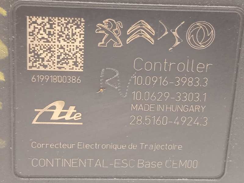 Recambio de abs para opel corsa f elegance referencia OEM IAM 9836177780 10091639833 10022020184