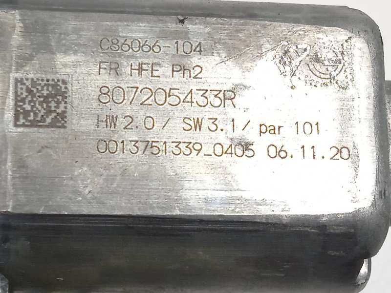 Recambio de elevalunas delantero derecho para renault kadjar 1.3 tce referencia OEM IAM 807205433R  