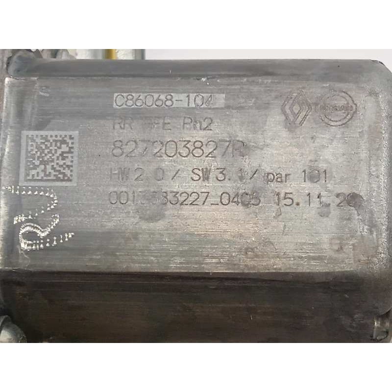 Recambio de elevalunas trasero derecho para renault kadjar 1.3 tce referencia OEM IAM 827203827R  