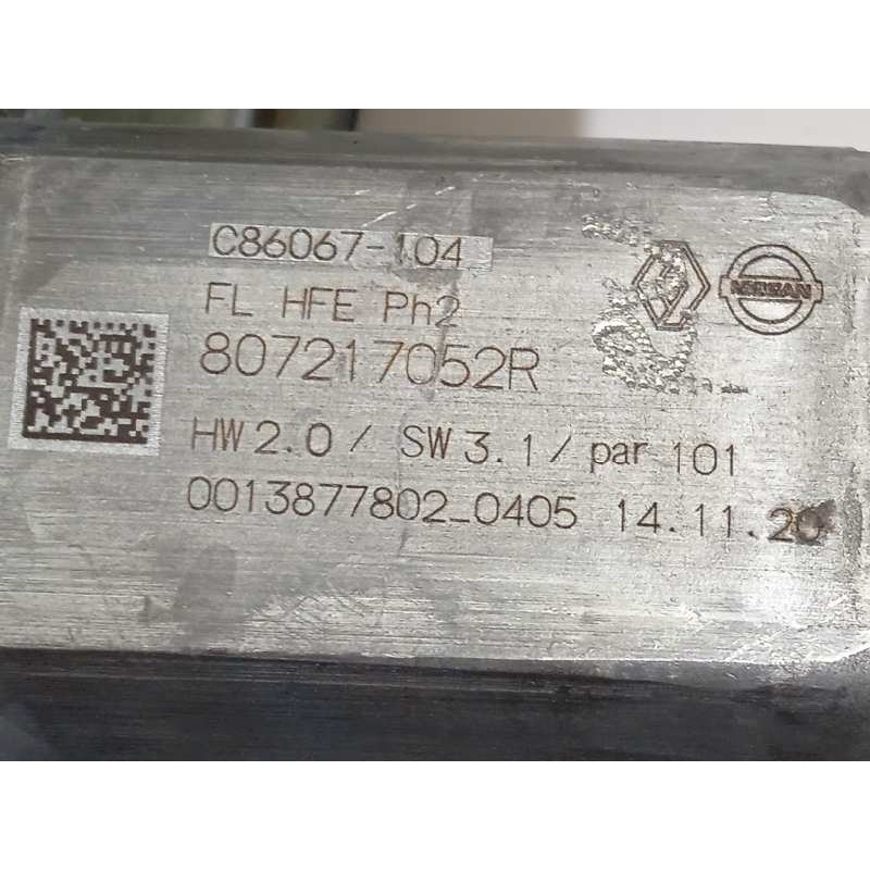 Recambio de elevalunas delantero izquierdo para renault kadjar 1.3 tce referencia OEM IAM 807217052R  