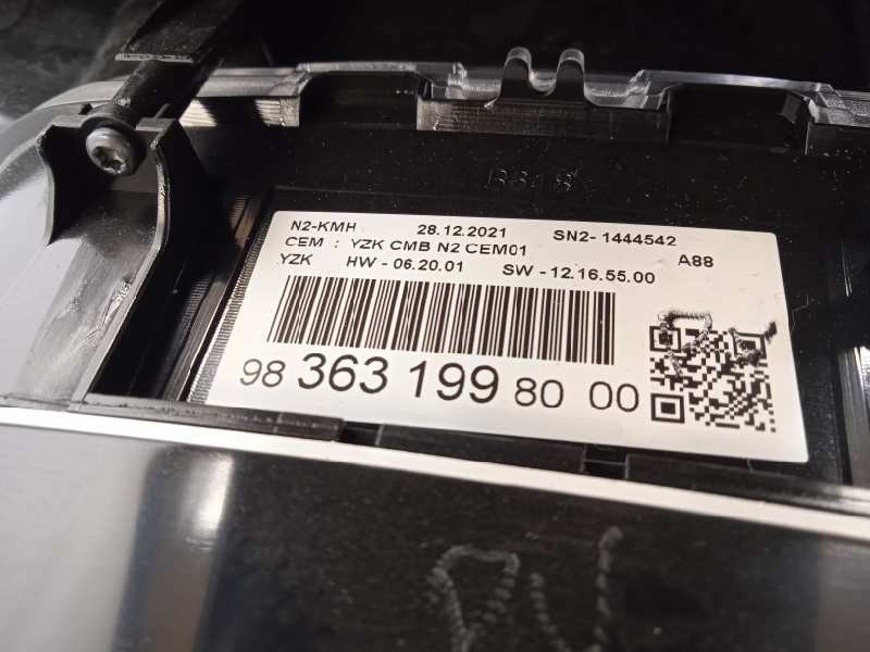 Recambio de cuadro instrumentos para citroën c3 aircross feel referencia OEM IAM 9836319980  