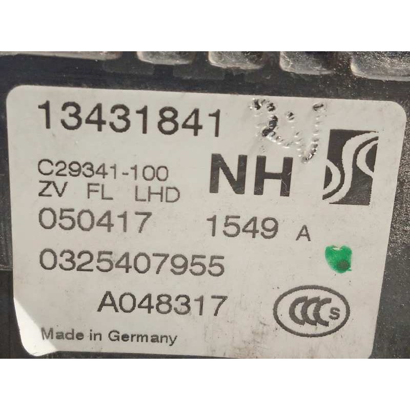 Recambio de cerradura puerta delantera izquierda para opel corsa e business referencia OEM IAM 13431841  