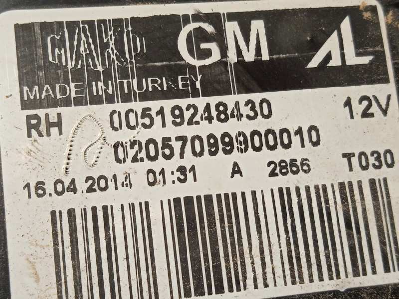 Recambio de piloto trasero derecho para opel combo d 1.3 16v cdti referencia OEM IAM 519248430  51924843