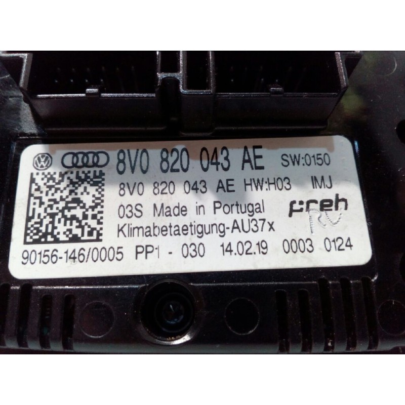 Recambio de mando climatizador para audi a3 sedán (8vm) 30 tdi s line referencia OEM IAM 8V0820043AE  