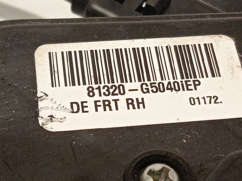 Recambio de cerradura puerta delantera derecha para kia niro referencia OEM IAM 81320G5040  