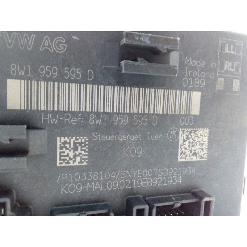 Recambio de centralita cierre para audi a3 sedán (8vm) 30 tdi s line referencia OEM IAM 8W1959595D  