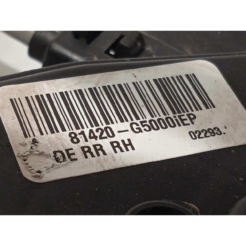 Recambio de cerradura puerta trasera derecha para kia niro referencia OEM IAM 81420G5000  