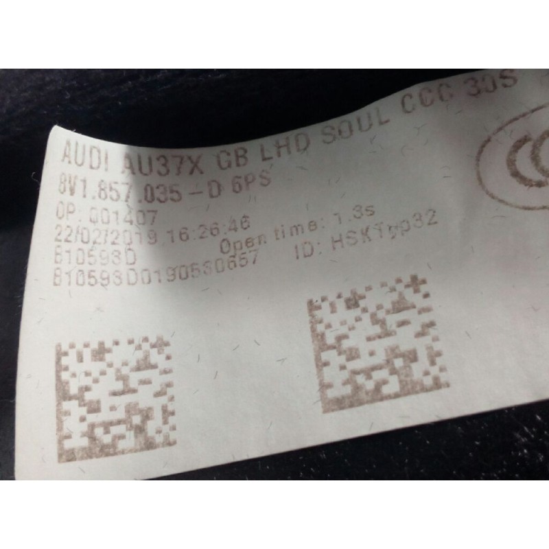 Recambio de guantera para audi a3 sedán (8vm) 30 tdi s line referencia OEM IAM 8V1857035D  8V1857035D6PS