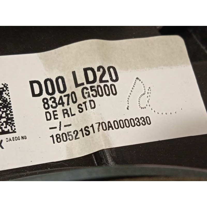 Recambio de elevalunas trasero izquierdo para kia niro referencia OEM IAM 83470G5000  