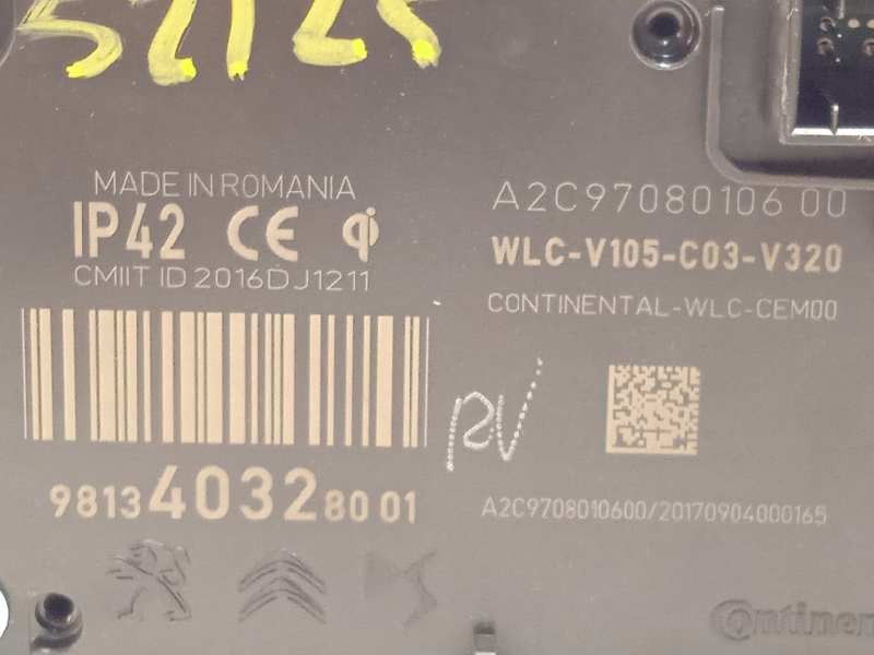 Recambio de modulo electronico para citroën c3 aircross feel referencia OEM IAM 9813403280  