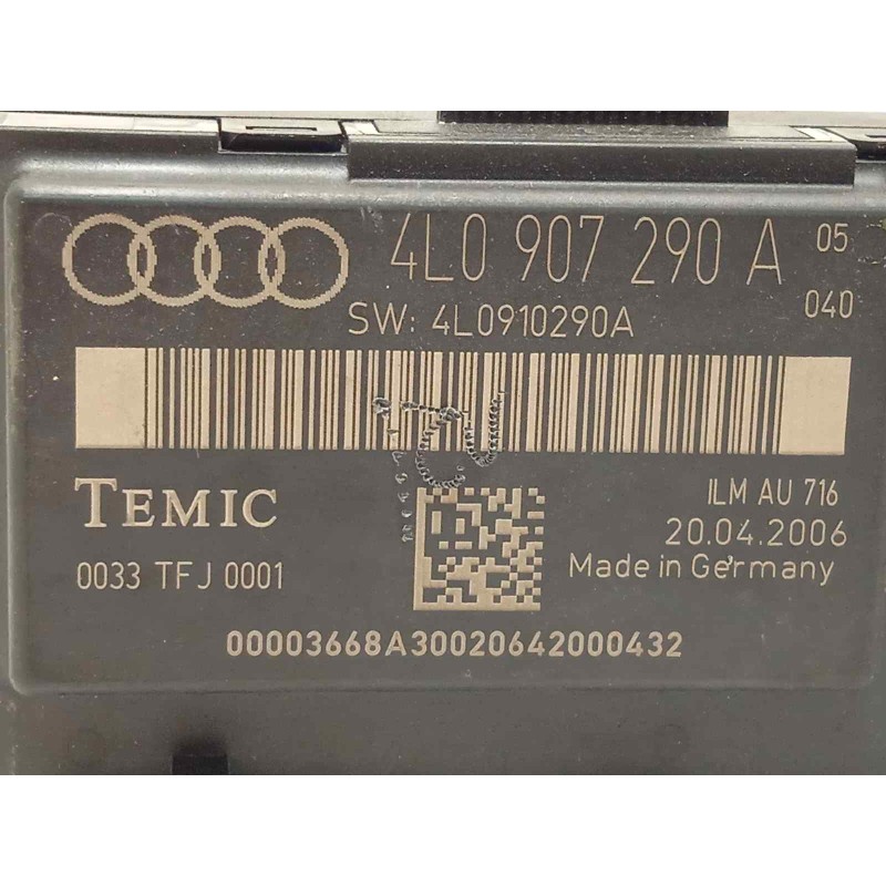 Recambio de modulo confort para audi q7 (4l) 3.0 tdi referencia OEM IAM 4L0907290A  