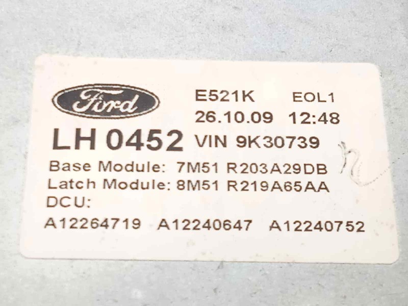 Recambio de elevalunas delantero izquierdo para ford kuga (cbv) trend referencia OEM IAM 7M51R045H17A  