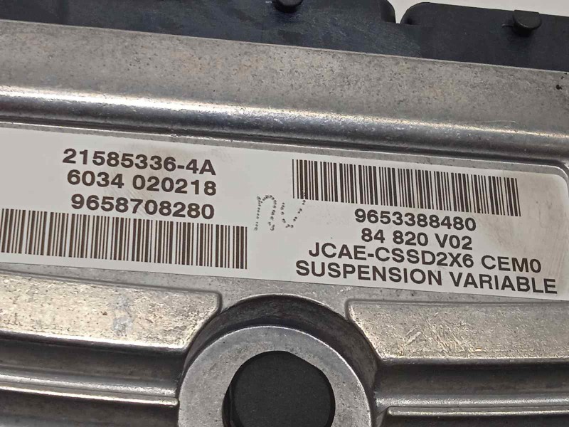Recambio de centralita suspension para citroën c6 2.7 v6 hdi fap cat (uhz / dt17ted4) referencia OEM IAM 9653388480  9658708280