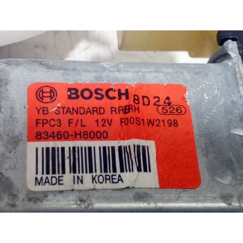 Recambio de elevalunas trasero derecho para kia rio (yb) 1.2 cat referencia OEM IAM 83460H8000  83402H8100