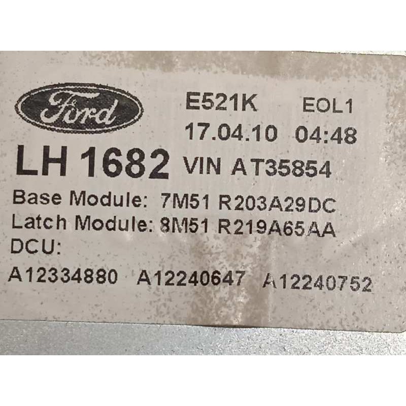 Recambio de elevalunas delantero izquierdo para ford kuga (cbv) titanium referencia OEM IAM 7M51R203A29DC  8M51R219A65AA