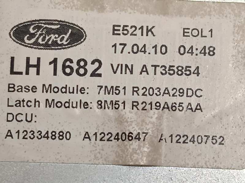 Recambio de elevalunas delantero izquierdo para ford kuga (cbv) titanium referencia OEM IAM 7M51R203A29DC  8M51R219A65AA