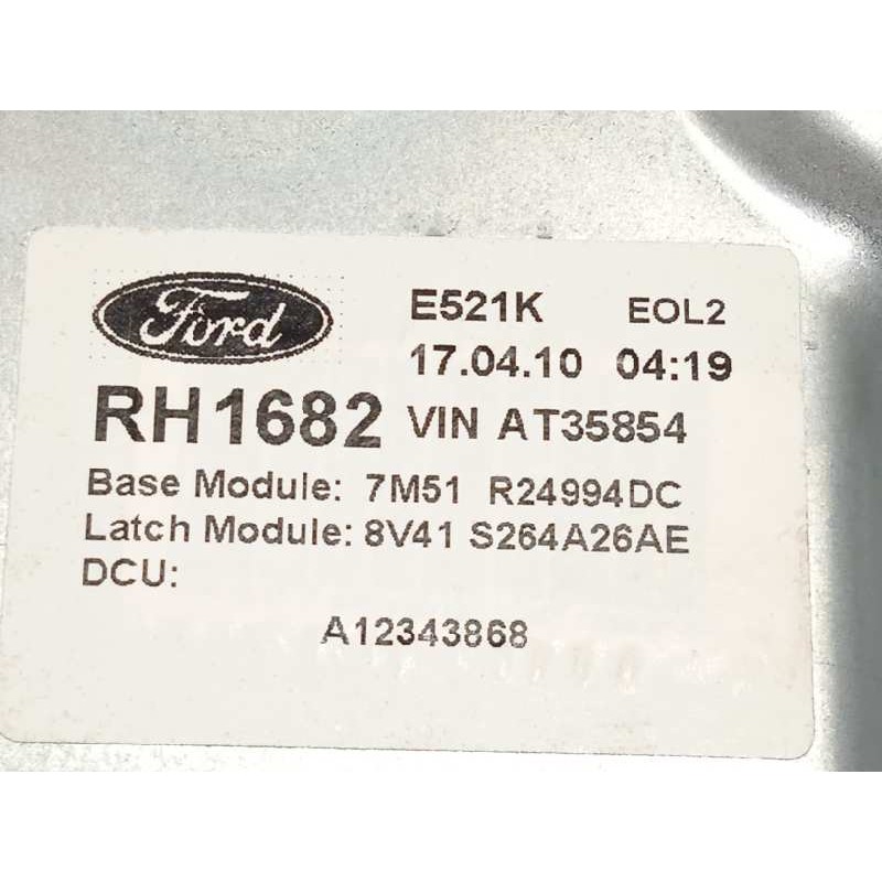 Recambio de elevalunas trasero derecho para ford kuga (cbv) titanium referencia OEM IAM 7M51R24994DC  8V41S264A26AE