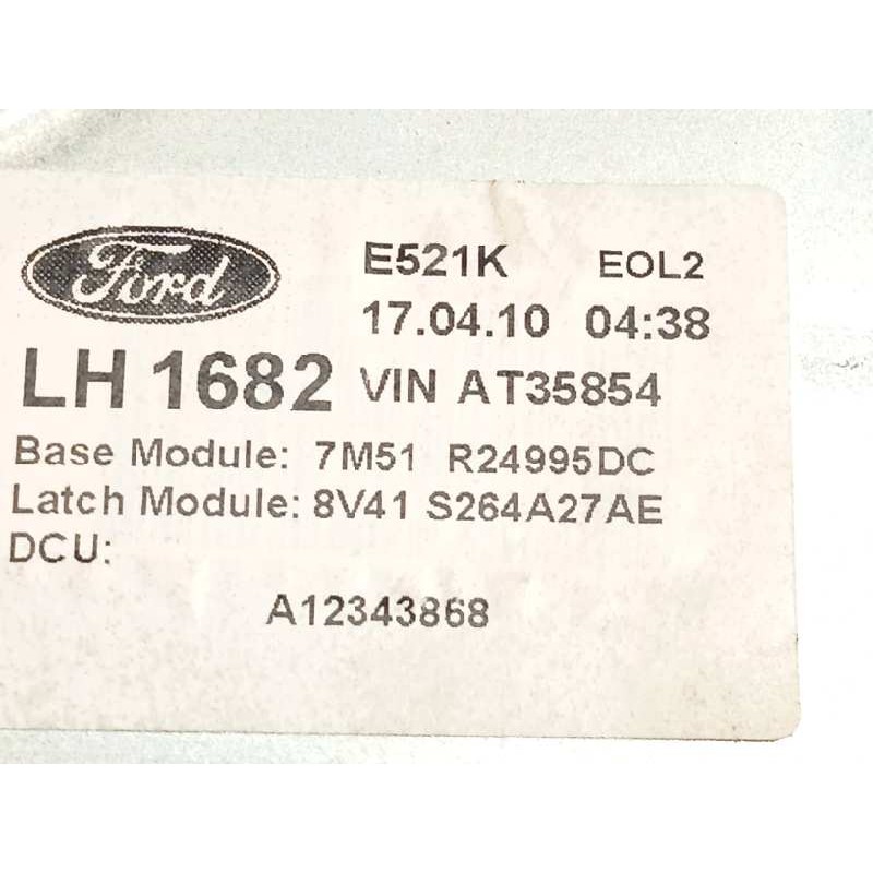 Recambio de elevalunas trasero izquierdo para ford kuga (cbv) titanium referencia OEM IAM 7M51R24995DC  8V41S264A27AE