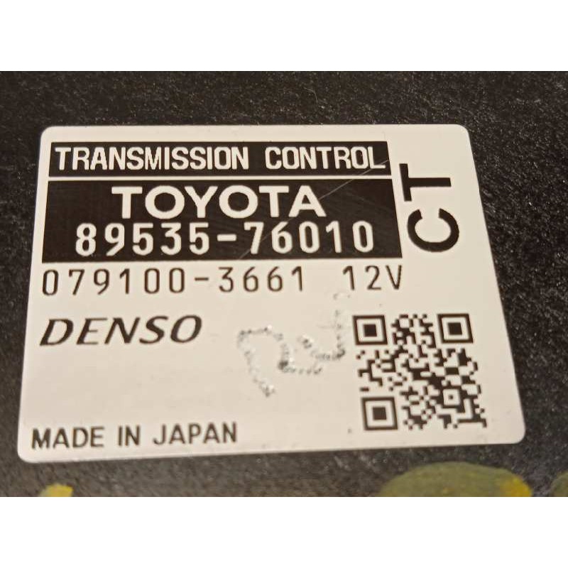 Recambio de centralita cambio automatico para toyota prius (nhw30) plug-in hybrid advance referencia OEM IAM 8953576010  0791003