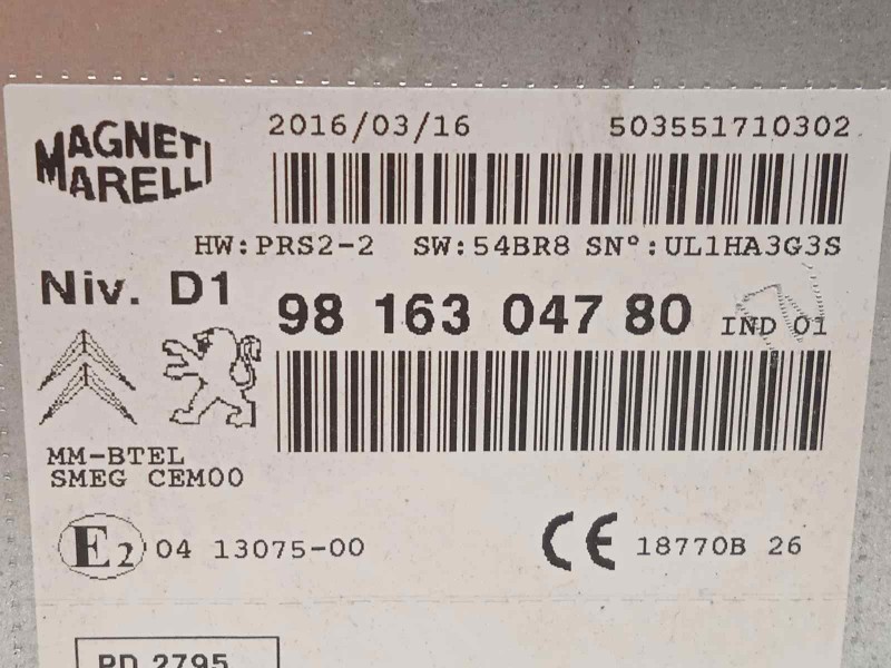 Recambio de sistema navegacion gps para citroën c4 picasso feel edition referencia OEM IAM 9816304780  