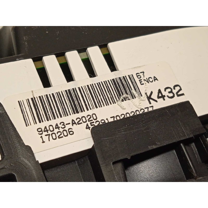 Recambio de cuadro instrumentos para kia cee´d drive referencia OEM IAM 94043A2020  