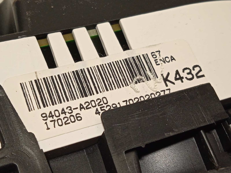 Recambio de cuadro instrumentos para kia cee´d drive referencia OEM IAM 94043A2020  