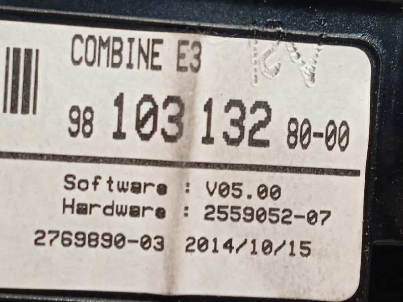 Recambio de cuadro instrumentos para citroën c4 cactus shine referencia OEM IAM 9810313280  