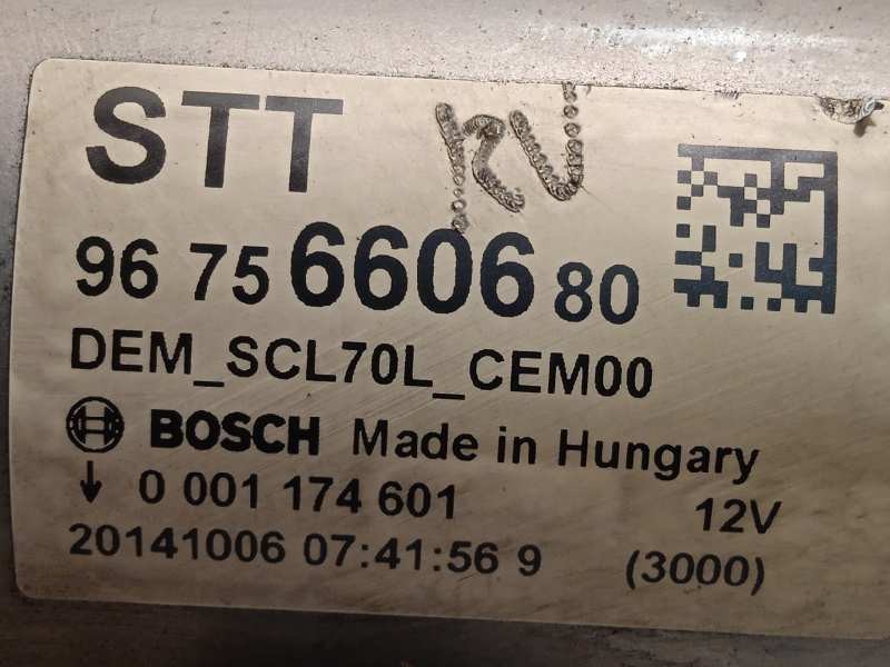 Recambio de motor arranque para citroën c4 cactus shine referencia OEM IAM 9675660680  0001174601