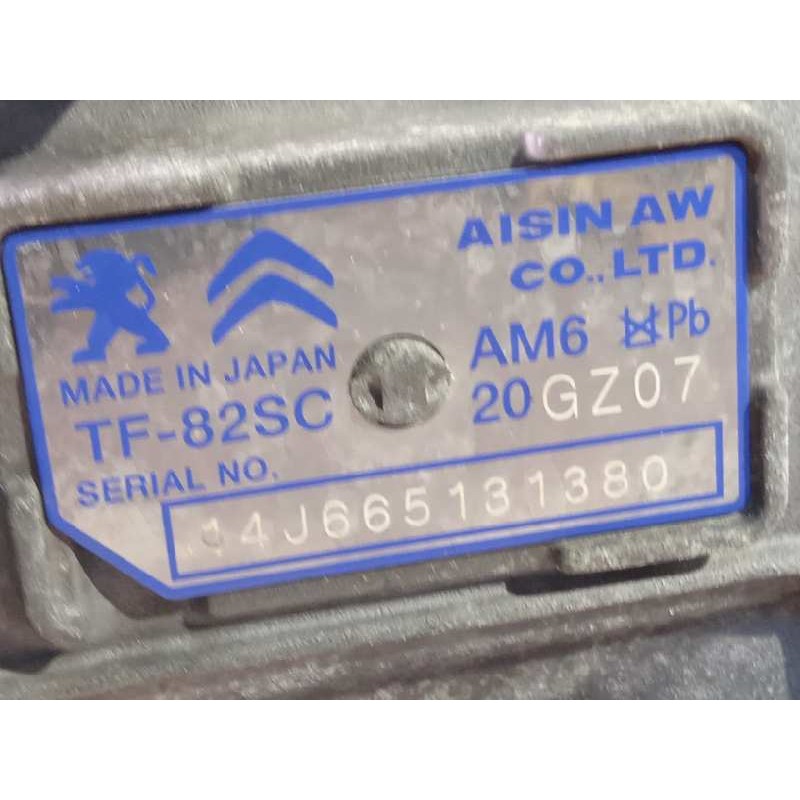 Recambio de caja cambios para peugeot 508 allure referencia OEM IAM 20GZ07 9808583080 TF82SC