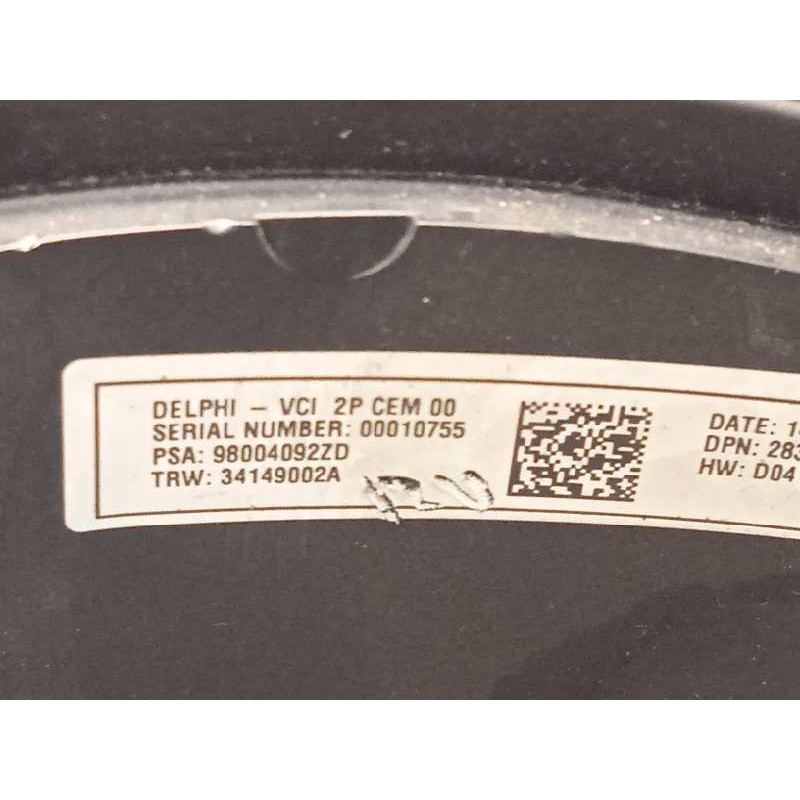 Recambio de volante para citroën c4 cactus shine referencia OEM IAM 98031272YC  98004092ZD