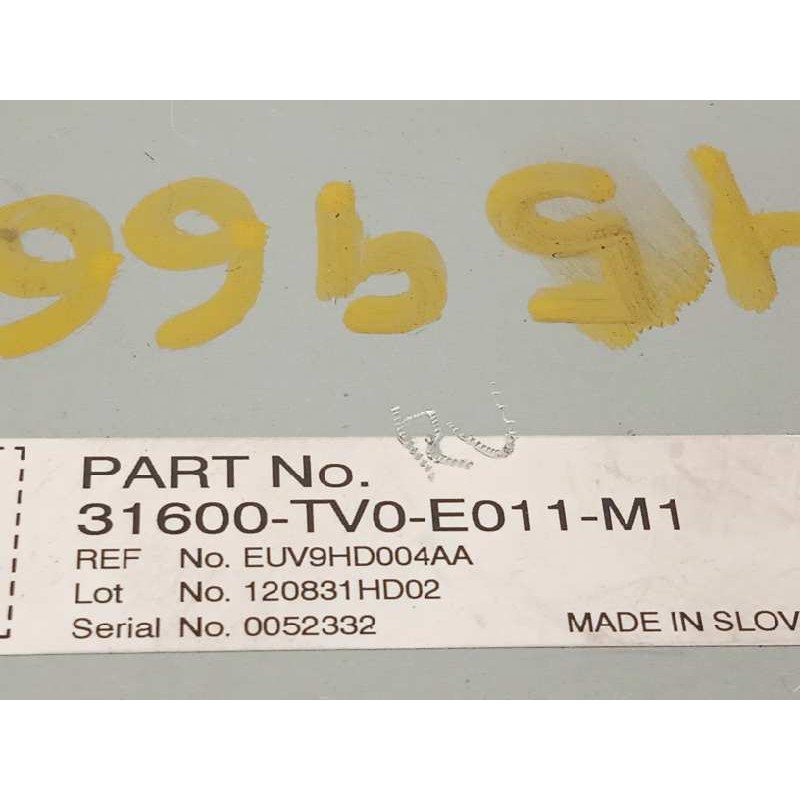 Recambio de modulo electronico para honda cr-v comfort 4x4 referencia OEM IAM 31600TV0E011M1  31600TV0E01