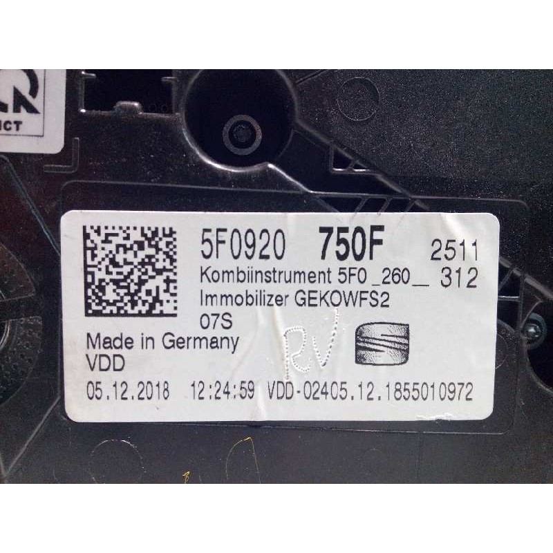 Recambio de cuadro instrumentos para seat ateca (kh7) 1.5 16v tsi act referencia OEM IAM 5F0920750F  