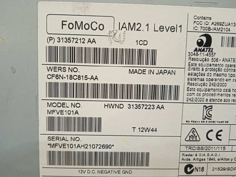 Recambio de sistema audio / radio cd para volvo v40 basis referencia OEM IAM 31357212 36051008 36010377