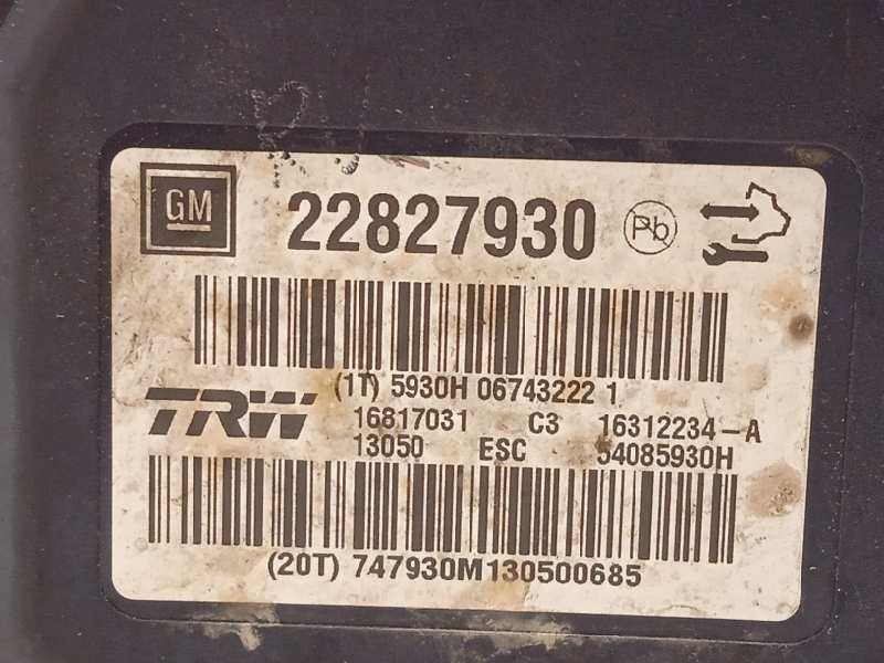 Recambio de abs para opel insignia berlina selective referencia OEM IAM 22827930 16312234A 16817031